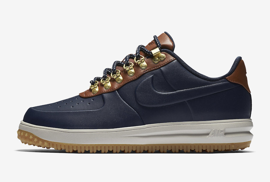 Nike Lunar Force 1 Duckboot Low Obsidian Saddle Brown - AA1125-400-Shoesify