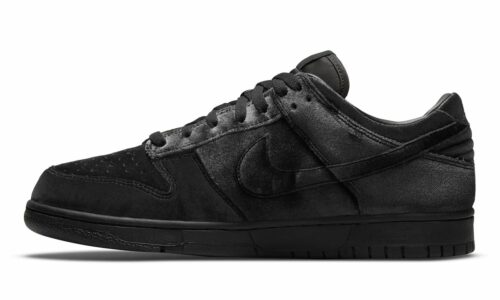 Nike Dunk Low Dover Street Market Triple Black Velvet - DH2686-002-Shoesify